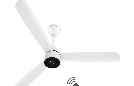 atomberg Renesa Enzel 1200mm BLDC Ceiling Fan with Remote Control | BEE 5 star Rated Energy Efficient Ceiling Fan | High Air Delivery with LED Indicators| 3 Year Warranty (Gloss White)