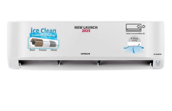 Hitachi 1.5 Ton Class 3 Star Xpandable+ Inverter Split AC (100% Copper, 4-Way Swing, ice Clean, Dust Filter, 3400SXL RAS.D318PCCIBS, White)