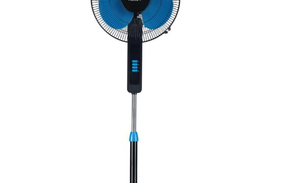 V-Guard Esfera STS Plus Neo Pedestal Cum Table Fan | Versatile 2-In-1 Operation | 1350 RPM Motor | Customisable Tilt And Oscillation Control | Blue Black | 40 cm (400mm)